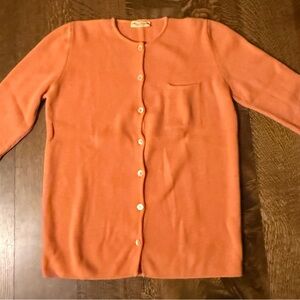 Maria Luisa B Cashmere Women's Orange Cardigan